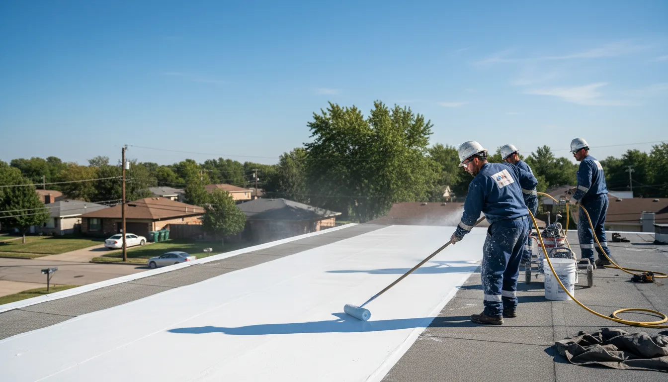 Commercial roof coating in Woodbury Heights, NJ near me